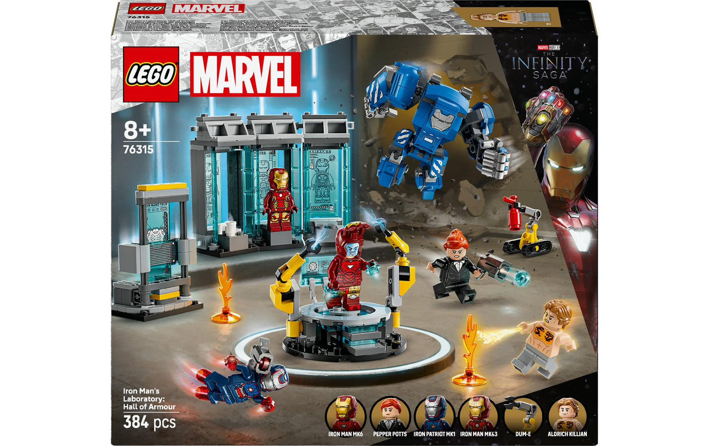 LEGO Iron Mans Labor: Halle der Rüstungen