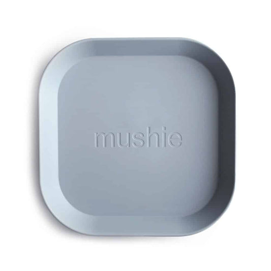 Mushie Teller Quadrat 2er Set Cloud