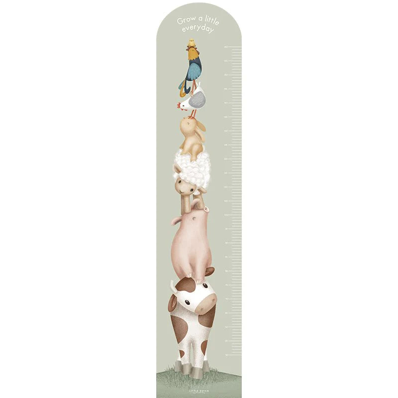 Little Dutch Messlatte Wandsticker / Wandaufkleber Little Farm