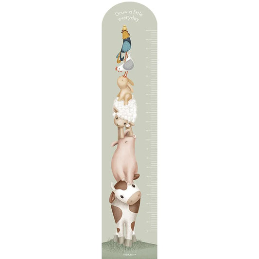 Little Dutch Messlatte Wandsticker / Wandaufkleber Little Farm