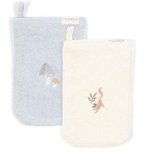 Waschlappen-Set embroidered Forest Friends