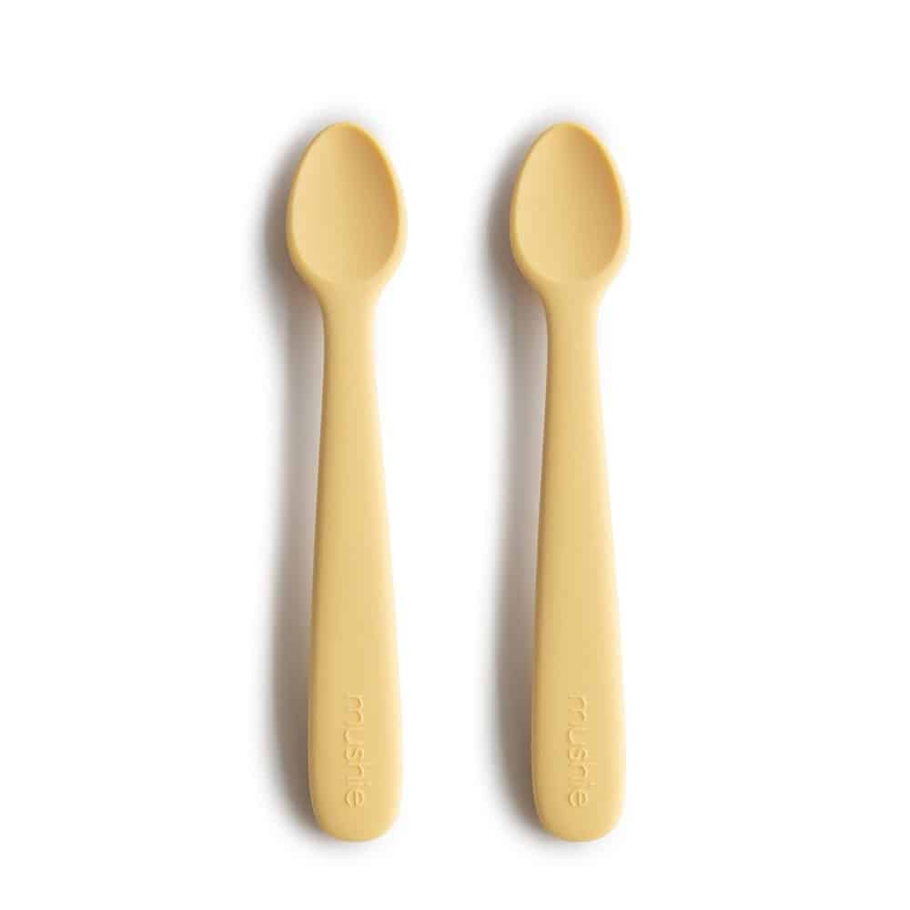 Mushie Baby Löffel 2er Set Pale Daffodil