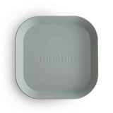 Mushie Teller Quadrat 2er Set Sage