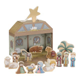 Little Dutch Krippe für Kinder mit Holzfiguren im Koffer - Weihnachten